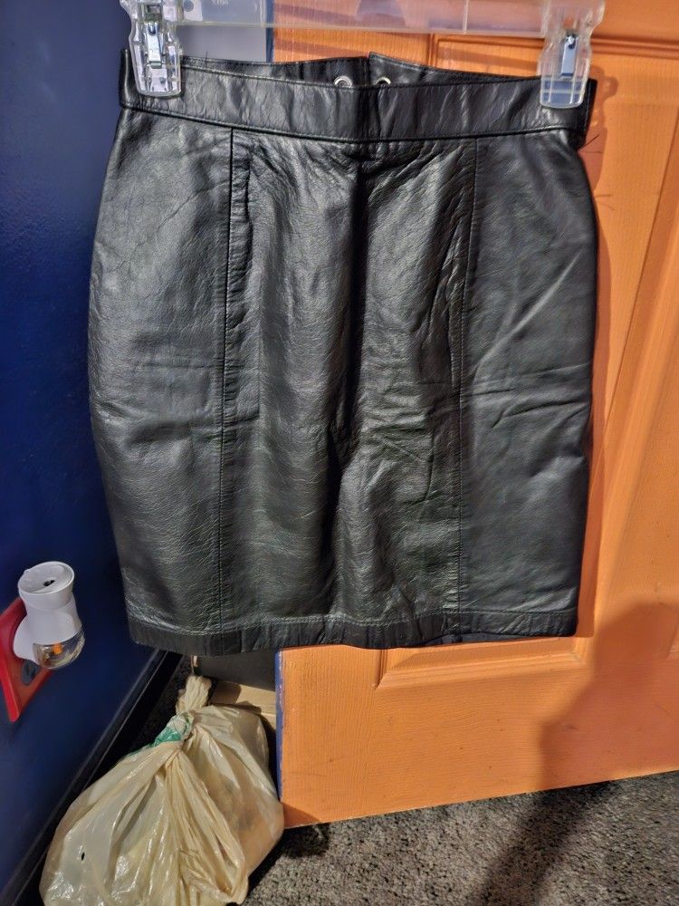 Leather Skirt- Real Leather