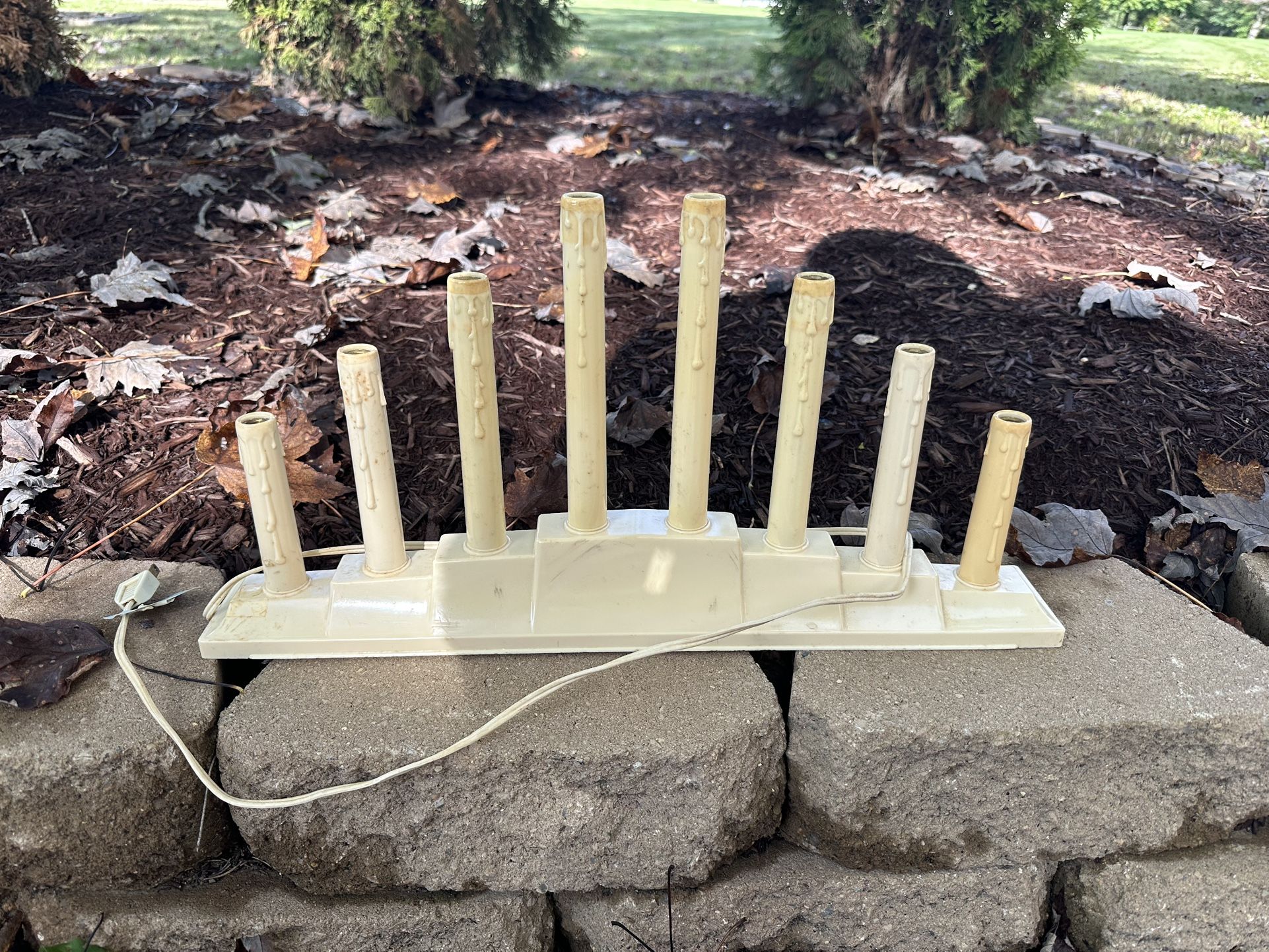 Vintage Lighted Candles 8, 3, 1 Light