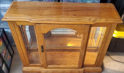 Display Case. Solid Wood.