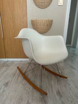 White Rocking chair