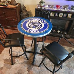 Custom Sacramento Kings Resin Table With Rotating Chairs