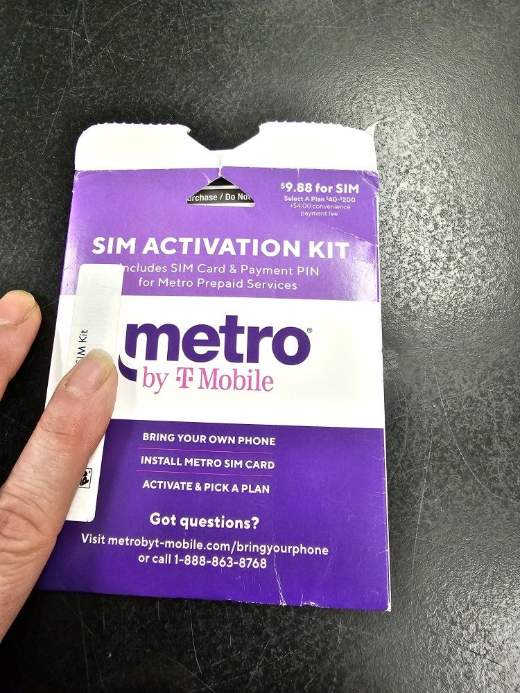 Metro By TMobile Bring Your Own Sim Device SIM Kit