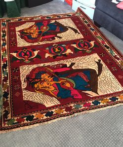 Antique handmade persian rug