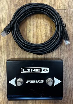LINE 6 FBV2 FOOTSWITCH FOR SPIDER/POD/BASSPOD W/CABLE