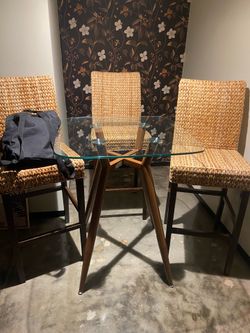 Wicker Kitchen Barstools