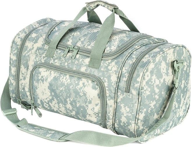 Military Tactical Outdoor Gym Bag Small Duffel Bag with Shoes Compartment for Sports Travel Camping Hunting