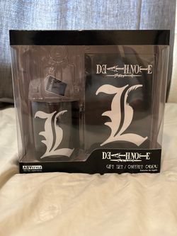 Death Note book, key chain and coffee cup