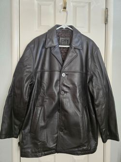 Jos A Bank Established 1905 Dark Brown Leather Jacket - Size Men's Medium