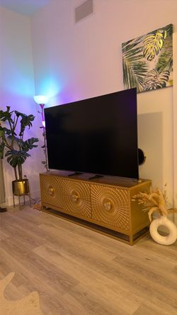 Gold TV stand 300$