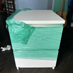 2 IKEA NIGHTSTANDS + MIRROR