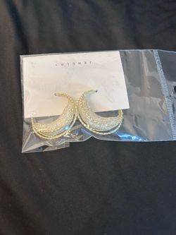 Gold Beaded Hoop Earrings