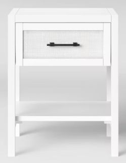 2 Warwick End Table with Drawer White - Threshold