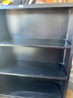 Black metal cabinet