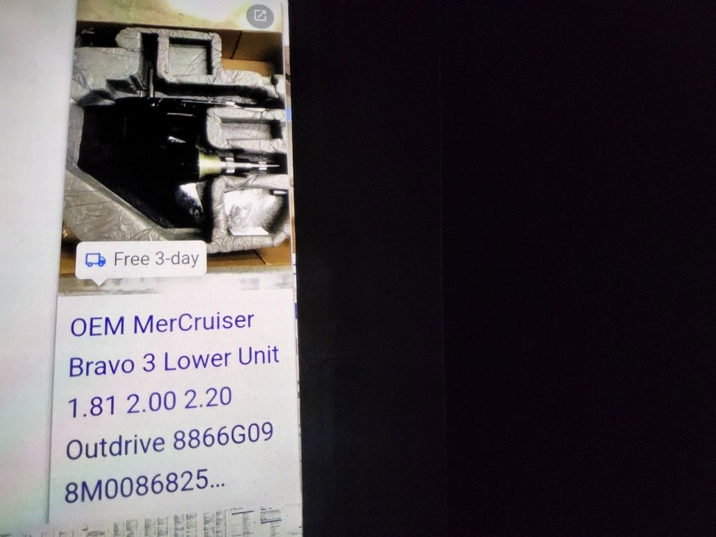 OEM Mercruiser Bravo 3 Lower Unit