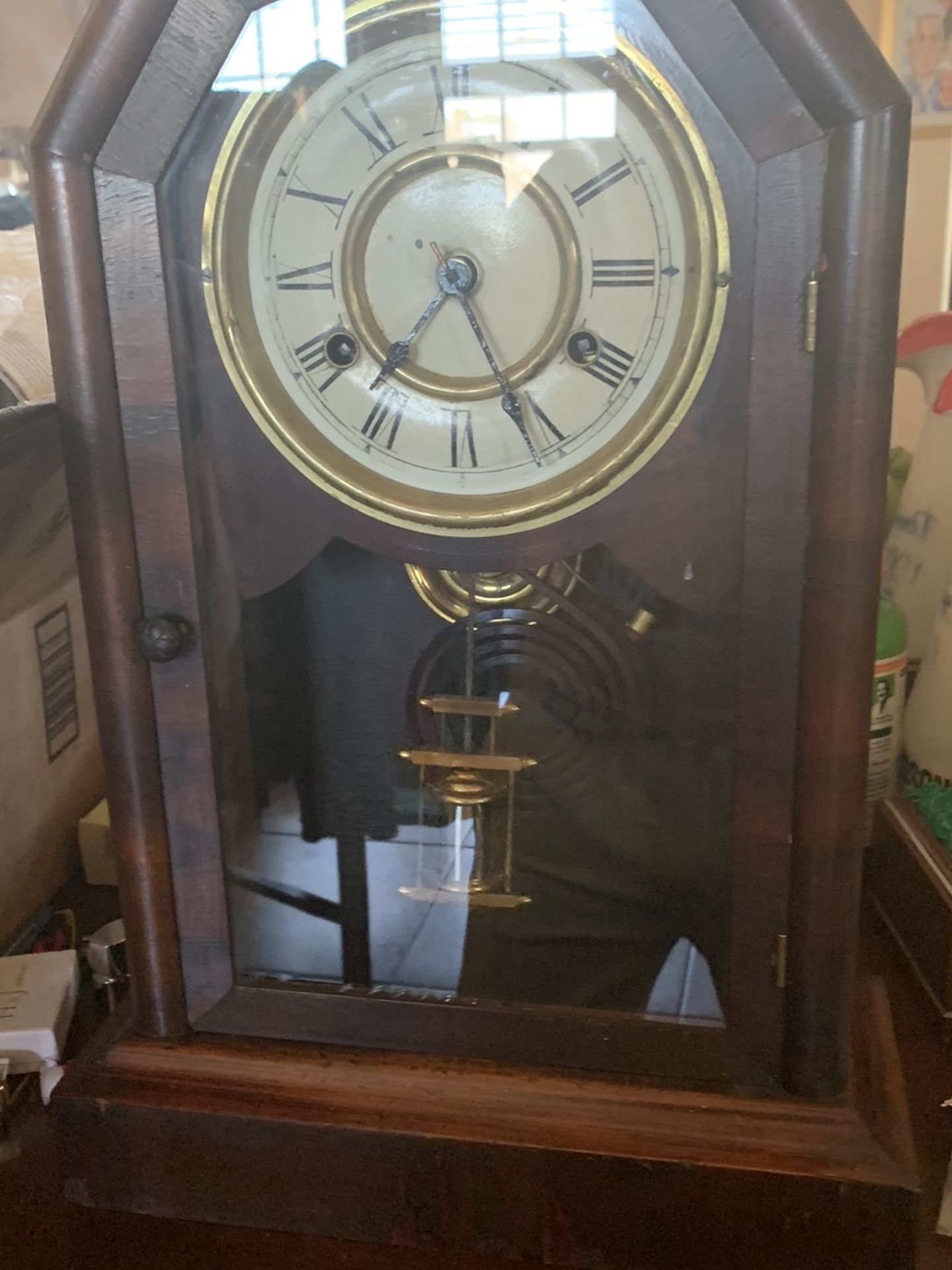 Vintage Mantle Chime Clock