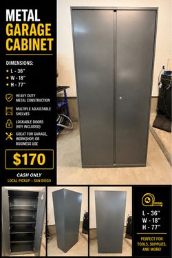 Metal Garage Storage Cabinet