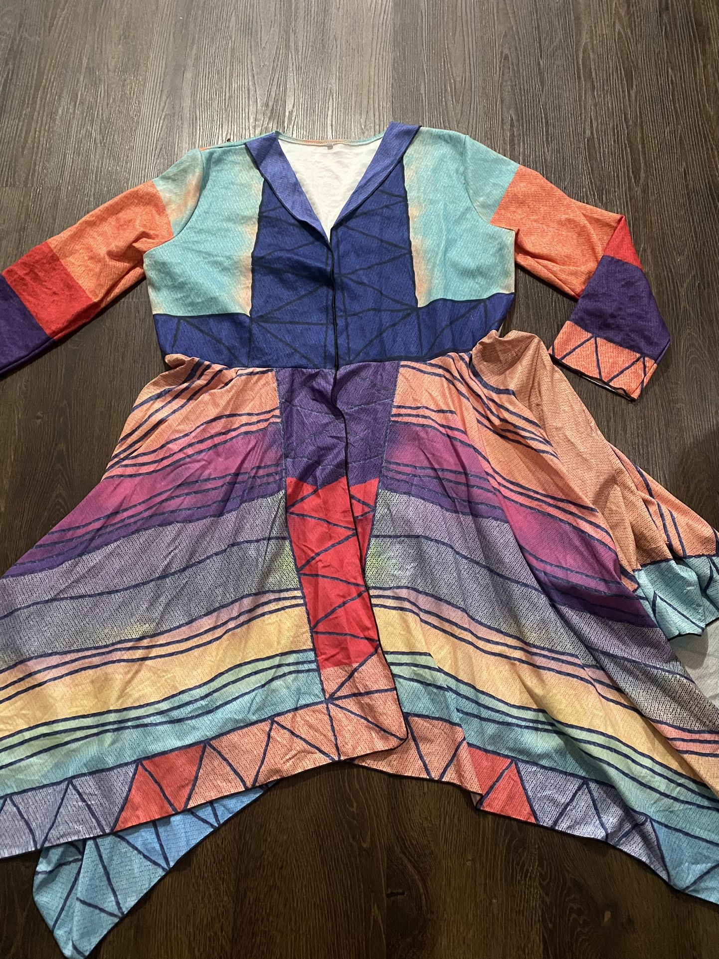 Womans Colorful Cardigan Shirt Size XL #16