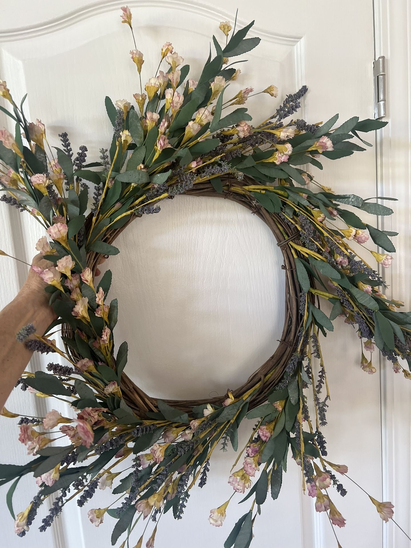 Flowered Door Wreath