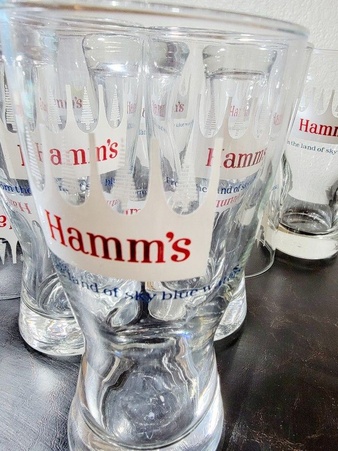 HAMM'S VINTAGE BEER GLASSES(Dozen)