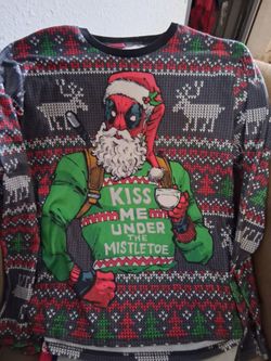 Marvel Deadpool Christmas pajama shirt