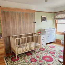 Ikea Sniglar crib and organic mattress