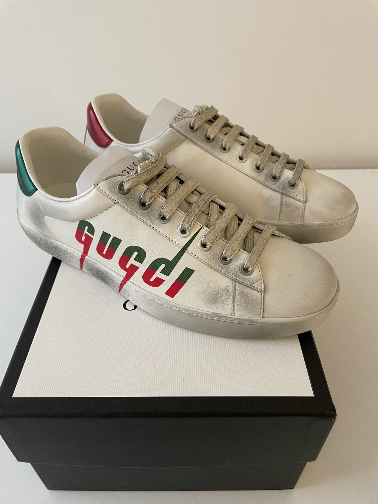 Size 7 - Gucci Ace Blade Sneaker White