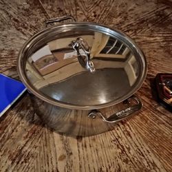 All-Clad Stainless Steel D5 Nonstick Stock Pot 8 Qt. With Lid