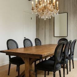 Custom Designed Rustic Farmhouse Dining Tables .