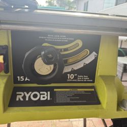 Ryobi 10” 15 amp Table Saw with collapsable stand. 