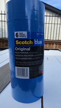ScotchBlue - Multisurface Original Painter Ribbon, 2 Inches wide (1.88 inches x 60 yards), 6 Rolls of Blue Paint Ribbon Protects surfaces and is easil