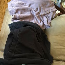 Lavender And Black Hoodie