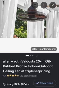 Outdoor ceiling fan 20”