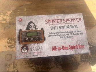 Sinister speaker ghost hunting device