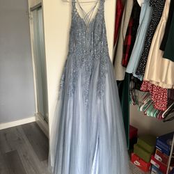 Dusty Blue Formal Dress