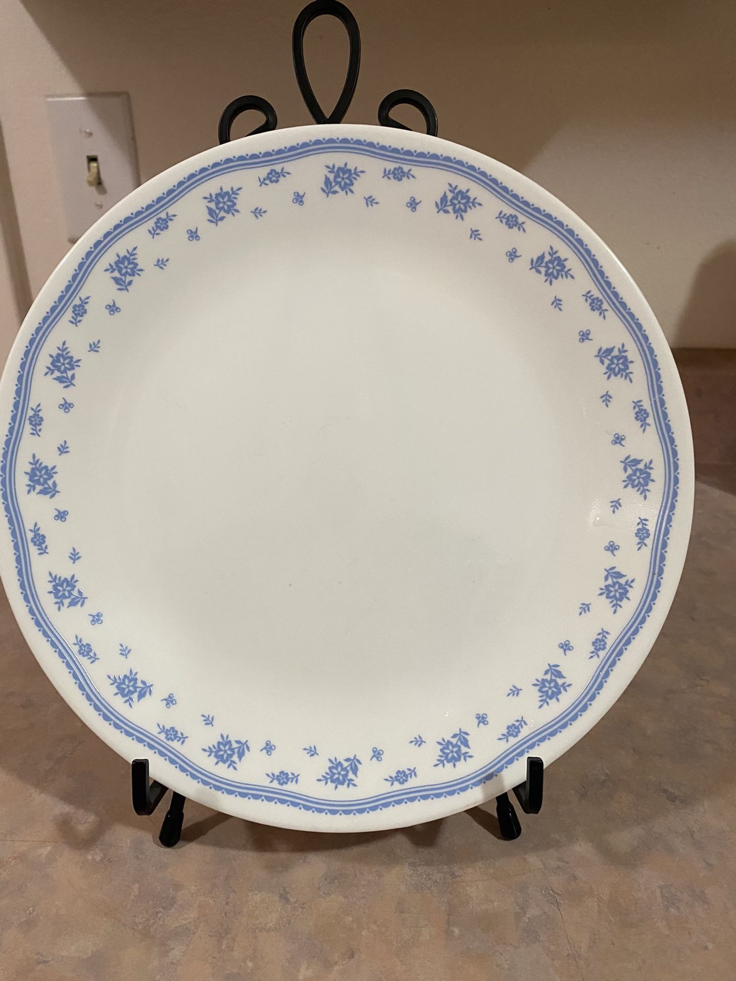 Vintage Corelle Morning Blue Dinner Plates (7)