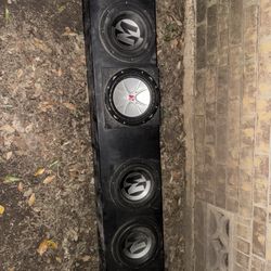 (4) 10 Inch Subs In Box Memphis Audio By Rockford Fosgate And Kicker This is a Kicker CompVR car audio subwoofer. Subwoofers System For Truck Thin Box