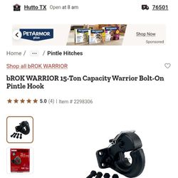 €€ BROK 15TON PINTLE HOOK€€