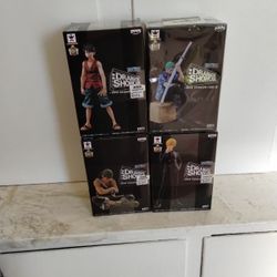 One Piece Dramatic Showcase 2nd Season Volume 3 Luffy Usop Zoro Sanji Nami Anime Figures 