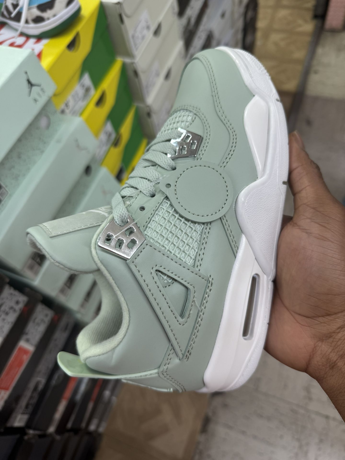 AIR JORDAN 4 RETRO (AJ) MINT GREEN MINT VERT 65