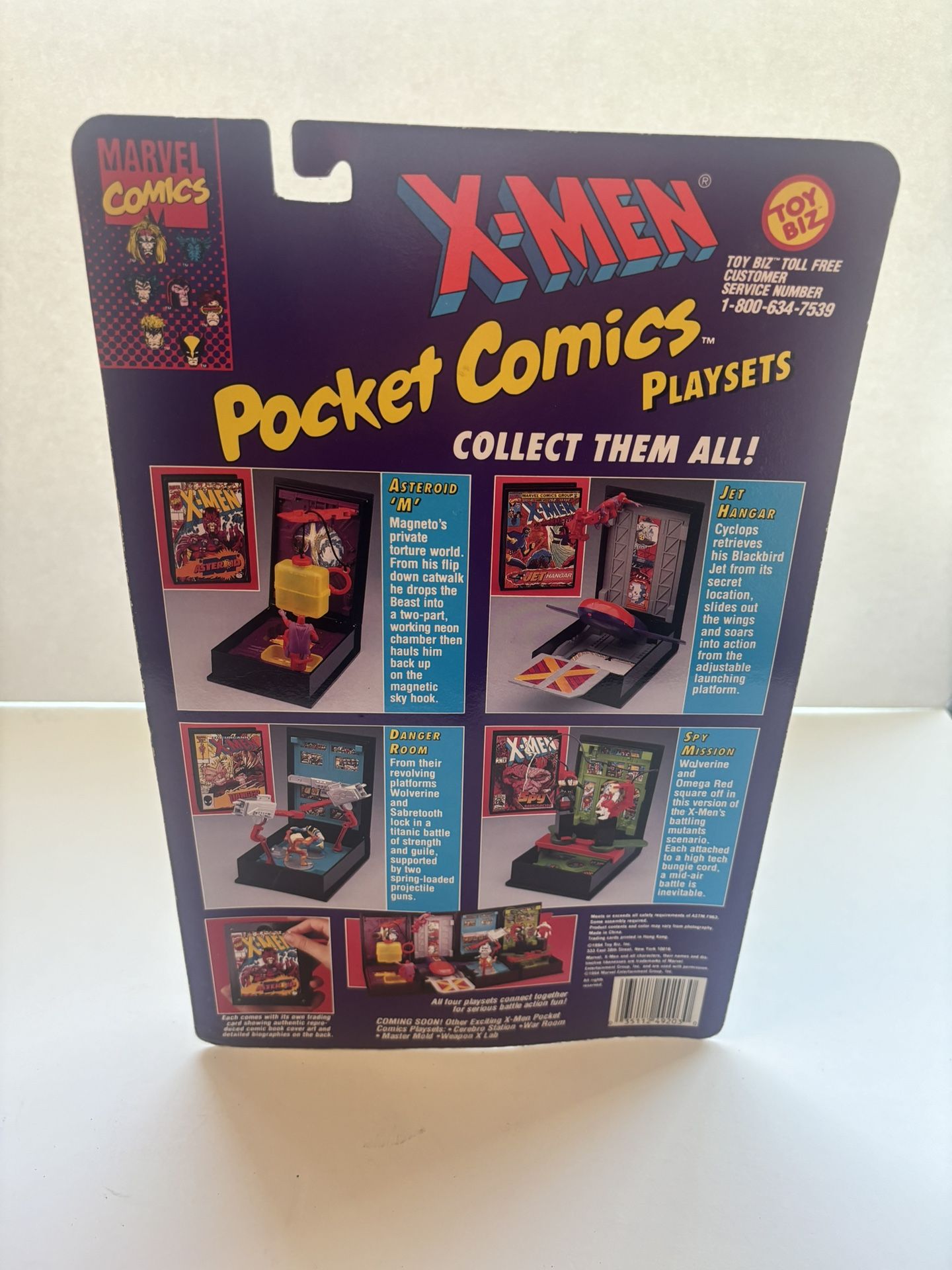 NEW X-Men Pocket Comics Spy Mission Playset 1994 Toy Biz, Factory