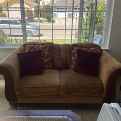 Dark Gold Sofa Set