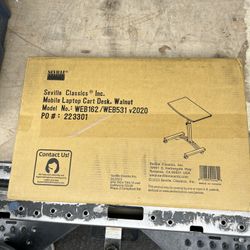 Mobile Laptop Cart Desk Chair 