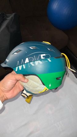 Marker Ski Helmet Blue Green Yellow