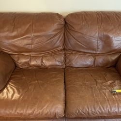 Love Seat, Bonded Leather