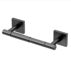 Gatco Elevate Standard Double Post Toilet Paper Holder in Matte Black