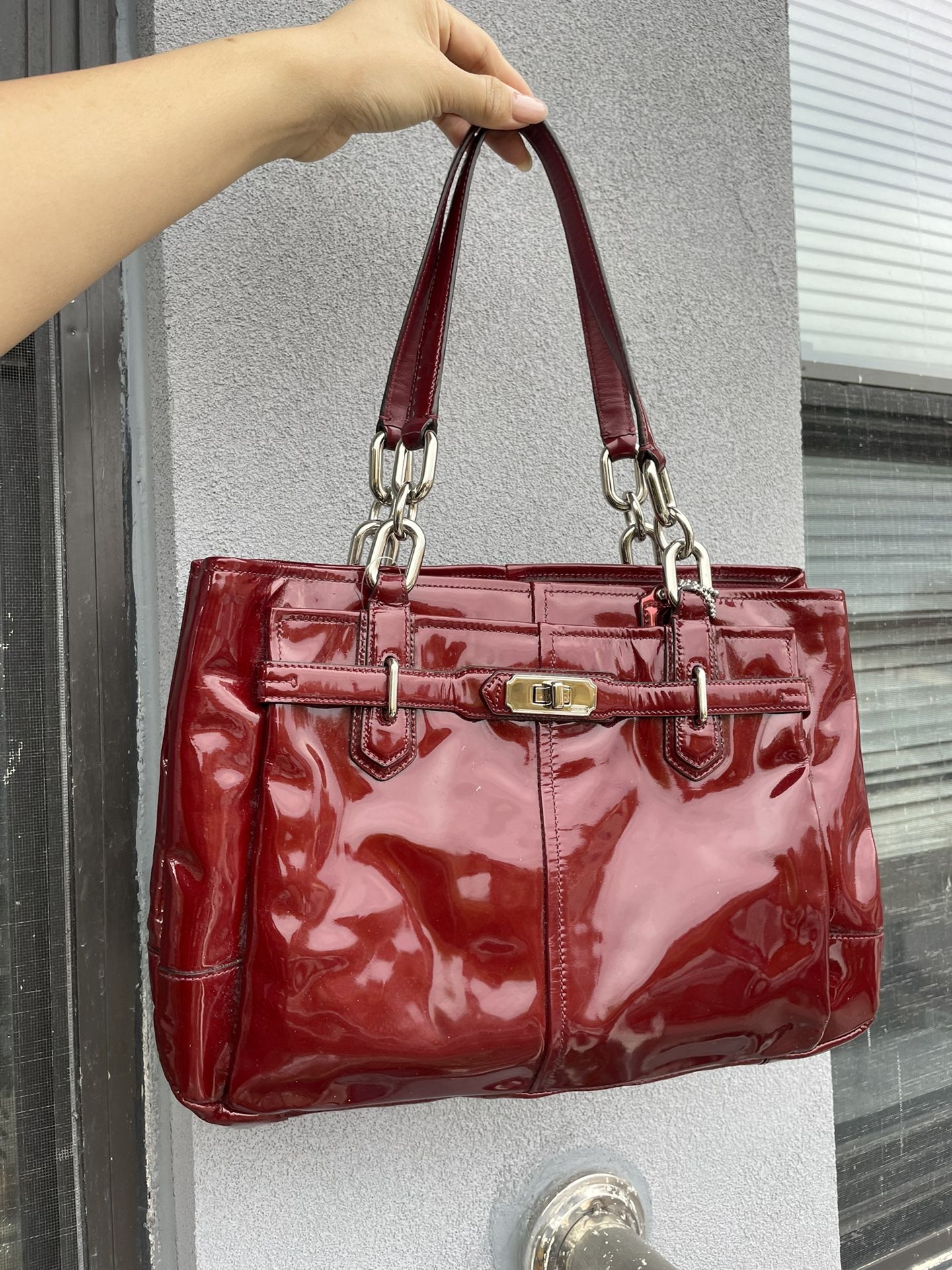 NEW Red Coach bag