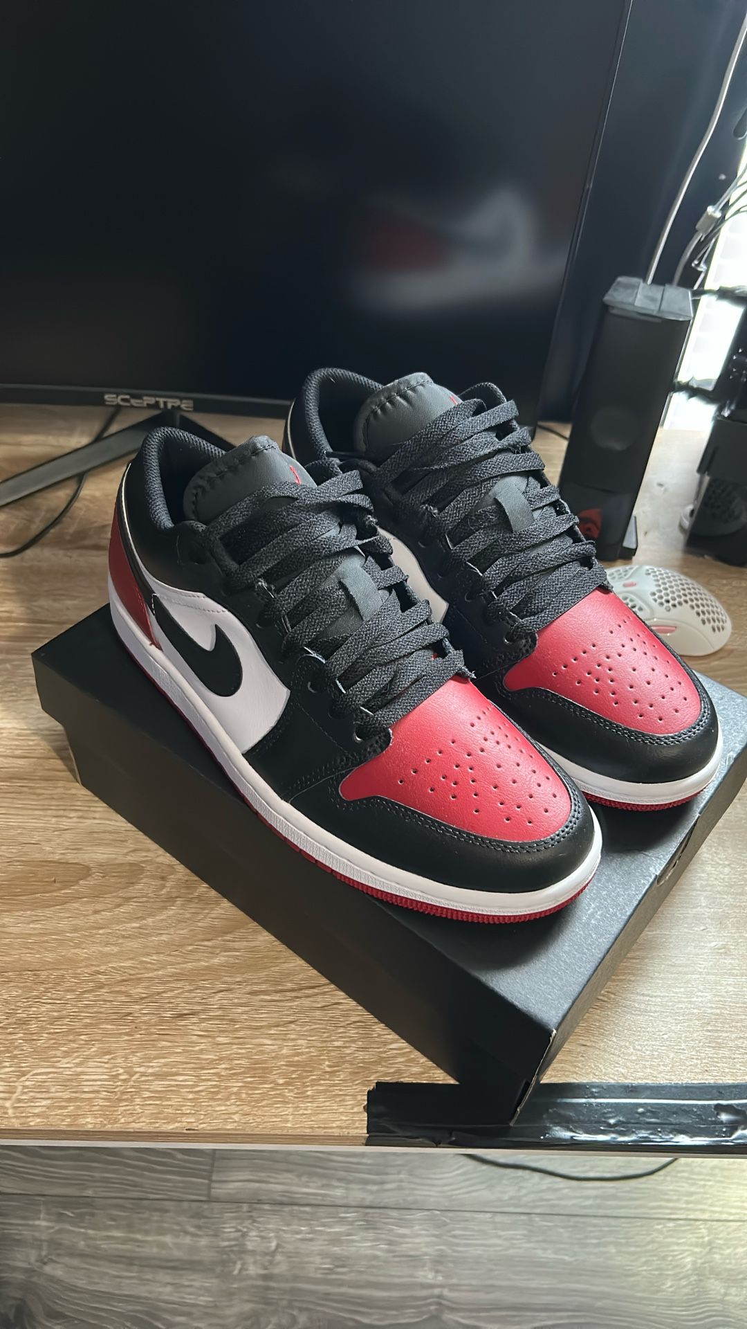 Air Jordan 1 Low - White/black/ Varsity Red-white