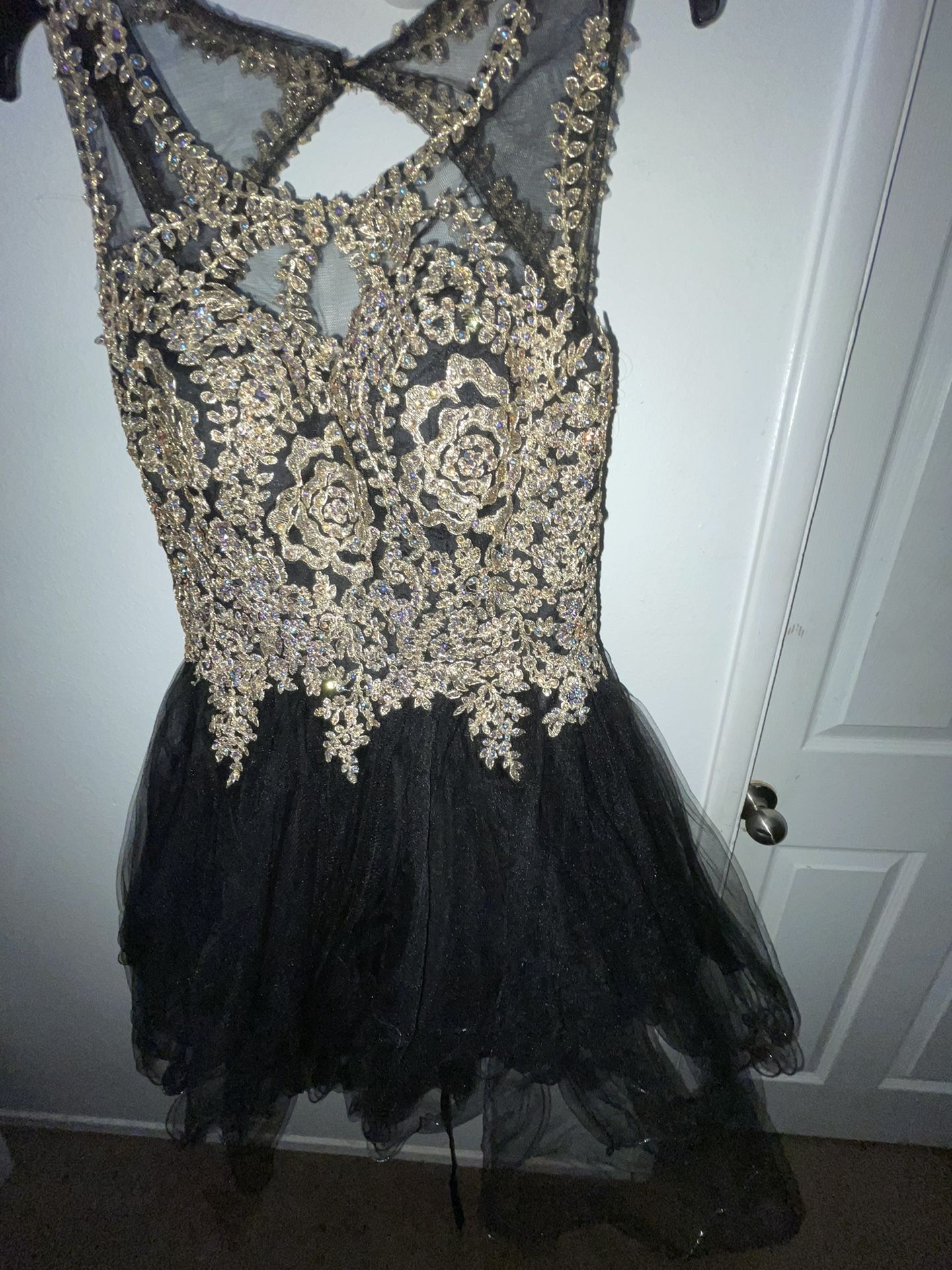 Black & Gold Party/Dama Dress