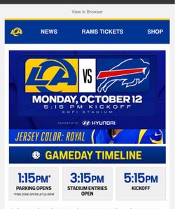 Rams vs. Bills