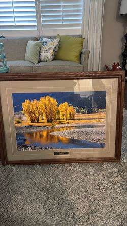 Framed Autumn Landscape Photography Print